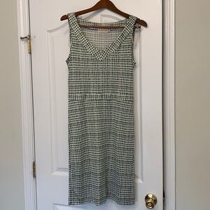 *TORY BURCH* 100% Silk V-Neck Printed Dress